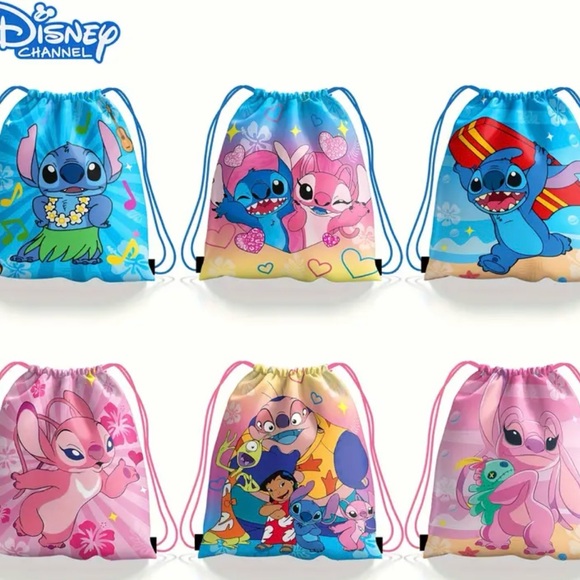 Kids lilo & stitch Drawstring Backpack multiple choices - Picture 1 of 3